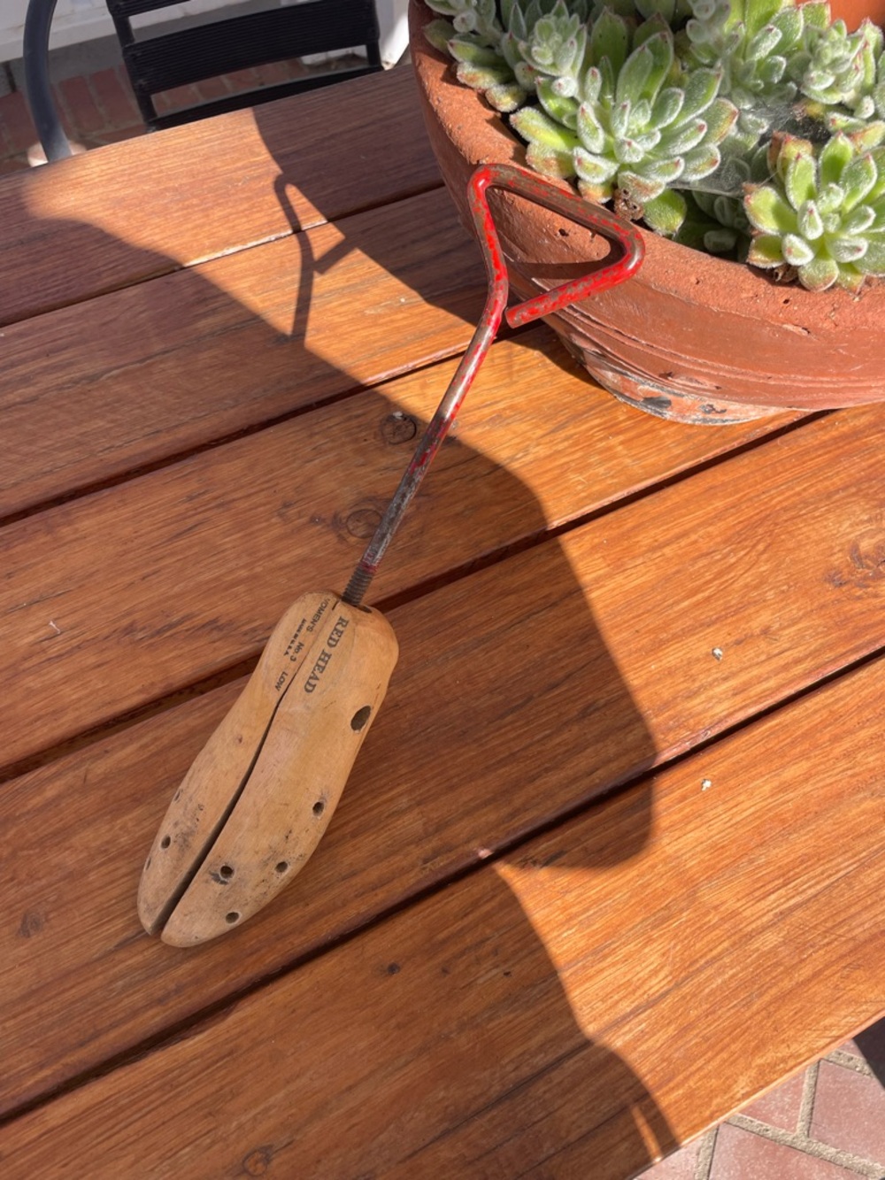 Vintage Red Head Wooden Professional Shoe Stretcher Women’s No. 3 Low USA Made